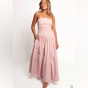 Petal & Pup Pink Strapless Dress